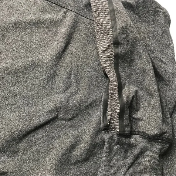 Lululemon Kung Fu II Lightweight Performance Jacket Full Zip Heathered Black XL